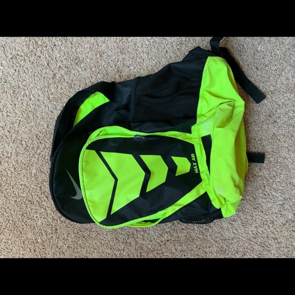 neon green nike backpack